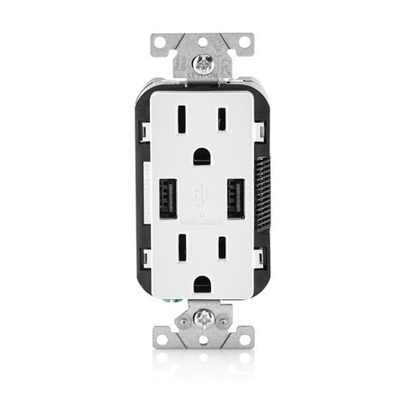 LEVITON Usb Duplx Receptacle Wht R02-T5632-0BW